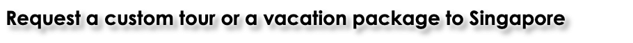 Request a custom tour or a vacation package to Singapore